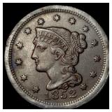 1852 Braided Hair Large Cent CHOICE AU