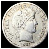 1911-S Silver Barber Dime CHOICE AU