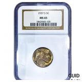 1937-S Buffalo Nickel NGC MS65
