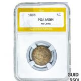 1883 Liberty Victory Nickel PGA MS64