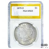 1879-O Morgan Silver Dollar PGA MS63