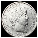 1907 Barber Dime CLOSELY UNCIRCULATED