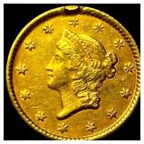 1854 Gold $1 Indian Princess Head Type 2 HIGH GRAD