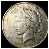 1926-D Peace Silver Dollar NEARLY  UNCIRCULATED