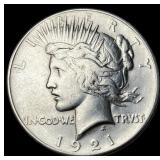 1921 Silver Peace Dollar CLOSELY UNCIRCULATED