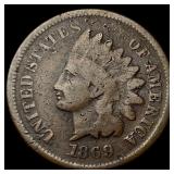 1869 Indian Head Cent LIGHTLY CIRCULATED