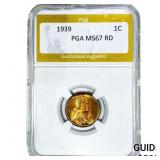1939 Wheat Cent PGA MS67 RD