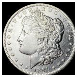 1891-CC Silver Morgan Dollar CHOICE AU