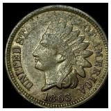 1863 Indian Head Cent CLOSELY UNCIRCULATED
