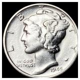 1945-S Silver Mercury Dime UNCIRCULATED