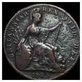 1825 Great Britain Copper 1 Farthing