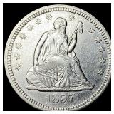 1857 Seated Liberty Quarter UNCIRCULATED