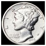 1936 Mercury Dime CHOICE BU