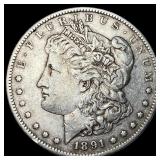 1891-S Silver Morgan Dollar LIGHTLY CIRCULATED