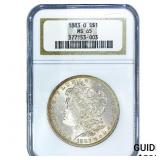 1883-O Morgan Silver Dollar NGC MS65