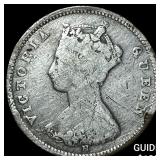 1873H Hong Kong Silver 10 Cents KM#6.3