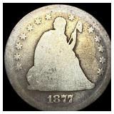 1877 Seated Liberty Half Dollar NICELY CIRCULATED