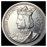 1893 Columbian Exposition Isabella Quarter UNCIRCU