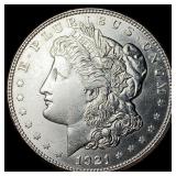 1921-D Silver Morgan Dollar CHOICE AU