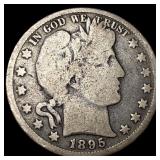 1895 Silver Barber Half Dollar NICELY CIRCULATED