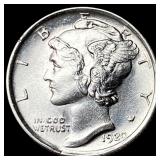 1920-S Silver Mercury Dime GEM BU