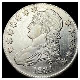 1831 Capped Bust Half Dollar CHOICE AU