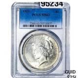 1923 Silver Peace Dollar PCGS MS63