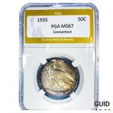 1935 Connecticut Half Dollar PGA MS67