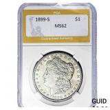 1899-S Morgan Silver Dollar PGA MS62