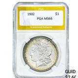 1902 Morgan Silver Dollar PGA MS66