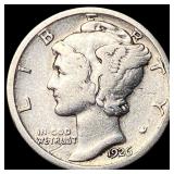1926-S Silver Mercury Dime LIGHTLY CIRCULATED