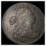 1807 Draped Bust Large Cent NEARLY  UNCIRCULATED