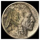 1913-D Type 1 Buffalo Nickel LIGHTLY  CIRCULATED