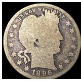 1896-S Silver Barber Half Dollar NICELY  CIRCULAT