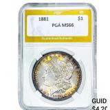 1881 Morgan Silver Dollar PGA MS66