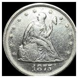 1875-S Silver Twenty Cents CHOICE AU