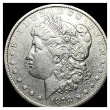1878 Silver Morgan Dollar CLOSELY UNCIRCULATED