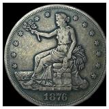 1876-S Silver Trade Dollar NEARLY  UNCIRCULATED