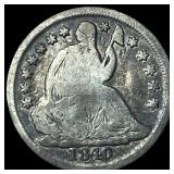 1840-O Silver Seated Liberty Half Dime NICELY  CI