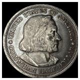 1893 Silver Columbian Half Dollar CLOSELY UNCIRCUL