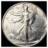 1943-S Silver Half Dollar CHOICE AU