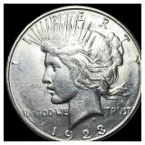 1923-S Silver Peace Dollar CHOICE BU