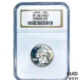 1955 Washington Silver Quarter NGC PF68 Cameo