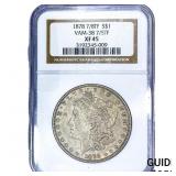 1878 7/8TF Morgan Silver Dollar NGC XF45 VAM-38