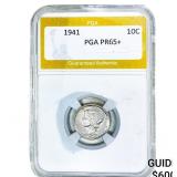 1941 Mercury Silver Dime PGA PR65+