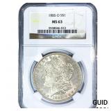 1885-O Morgan Silver Dollar NGC MS63