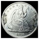 1876-S Silver Seated Liberty Half Dollar  CLOSELY