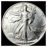 1939-D Silver Walking Liberty Half Dollar CHOICE A