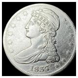 1837 Capped Bust Half Dollar LIGHTLY CIRCULATED