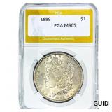 1889 Morgan Silver Dollar PGA MS65
